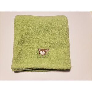 NoJo Making Miracles Green Baby Blanket 30 x 40 Monkey Jungle Boy Girl